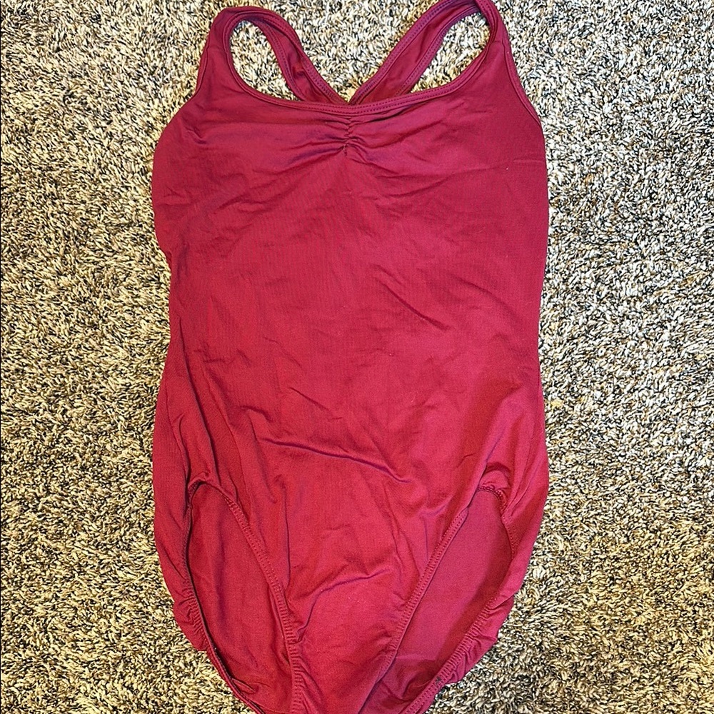 Women's Maroon Dance Leotard